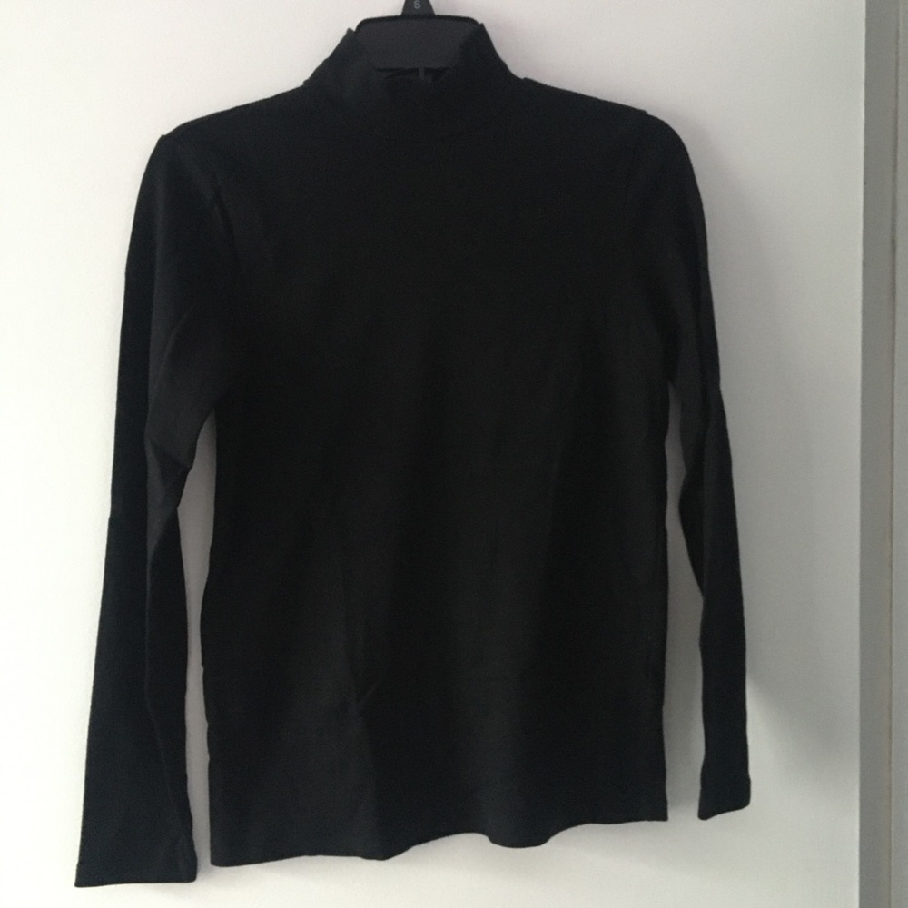 Black Mock Neck Long Sleeve